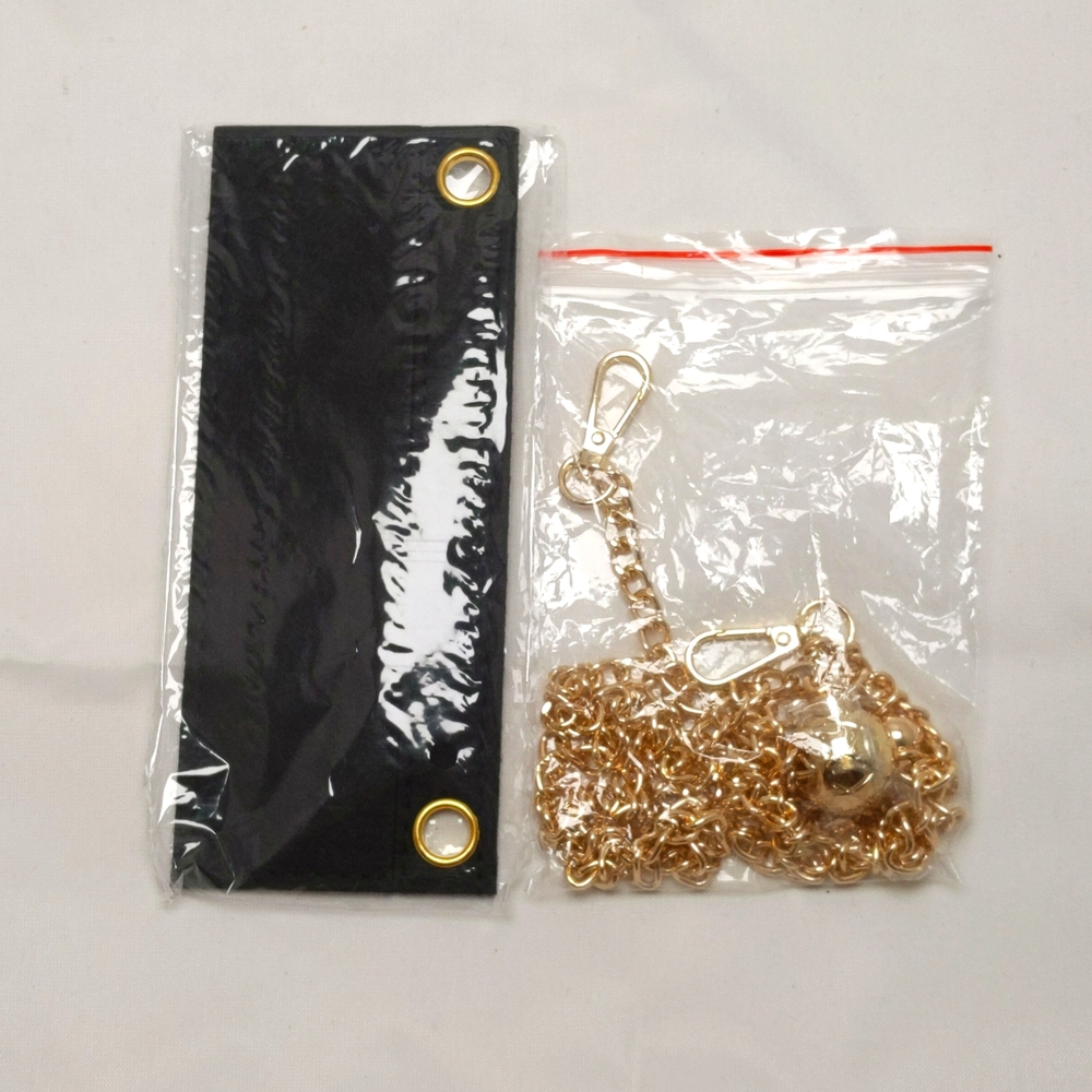 NWOT Unbranded Long wallet insert and adjustable purse chain